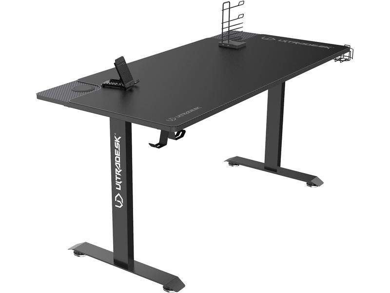 Ultradesk Gaming Tisch Momentum Schwarz, Beleuchtung: Nein, Höhenverstellbar: Nein, Detailfarbe: Schwarz, Material: Stahl, MDF