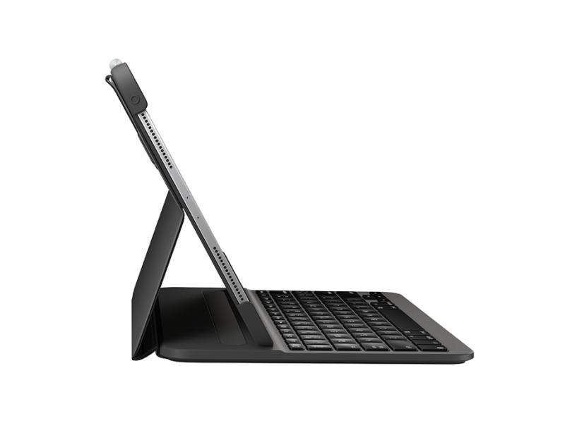 Logitech Tablet Tastatur Cover Slim Folio iPad Pro 11 " (1.+2. Gen), Verbindungsmöglichkeiten: Bluetooth, Tastaturlayout: QWERTZ (CH), Kompatible Hersteller: Apple, Bildschirmdiagonale: 11 ", Farbe: Schwarz, Tablet Kompatibilität: iPad Pro 11" (2018), i