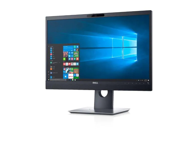 DELL P2418HZM Konferenzmonitor, Bildschirmdiagonale: 23.8 ", Auflösung: 1920 x 1080 (Full HD), Bildwiederholrate: 60 Hz, Anschlüsse: Kopfhörer, USB 2.0, DisplayPort, HDMI, VGA, USB 3.0, Anwendungsbereich: Business, Ergonomie: Schwenkbar, Neigbar, Höhe