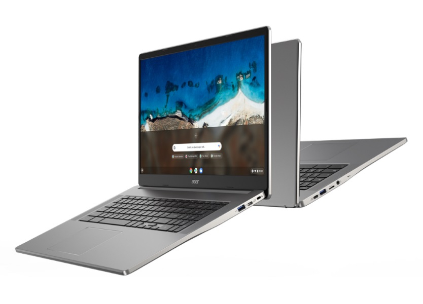 Acer Chromebook 317 (CB317-1H-P8GW), Prozessortyp: Intel Pentium Silver N6000, Speicherkapazität Total: 64 GB, Verbauter Arbeitsspeicher: 8 GB, Betriebssystem: Chrome OS, Grafikkarte Modell: Intel UHD Graphics, Bildschirmdiagonale: 17.3 "