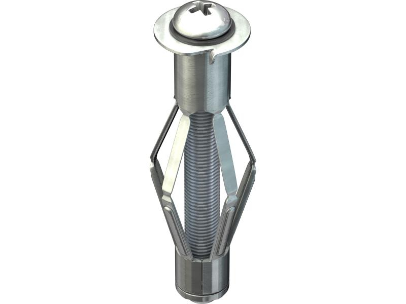 Tox-Dübel Hohlraumdübel Acrobat M6x52 mm, PH3, 4 Stück, Bohrdurchmesser: 12 mm, Länge: 52 mm, Verpackungseinheit: 4 Stück, Für Material: Baumwolle, Set: Nein