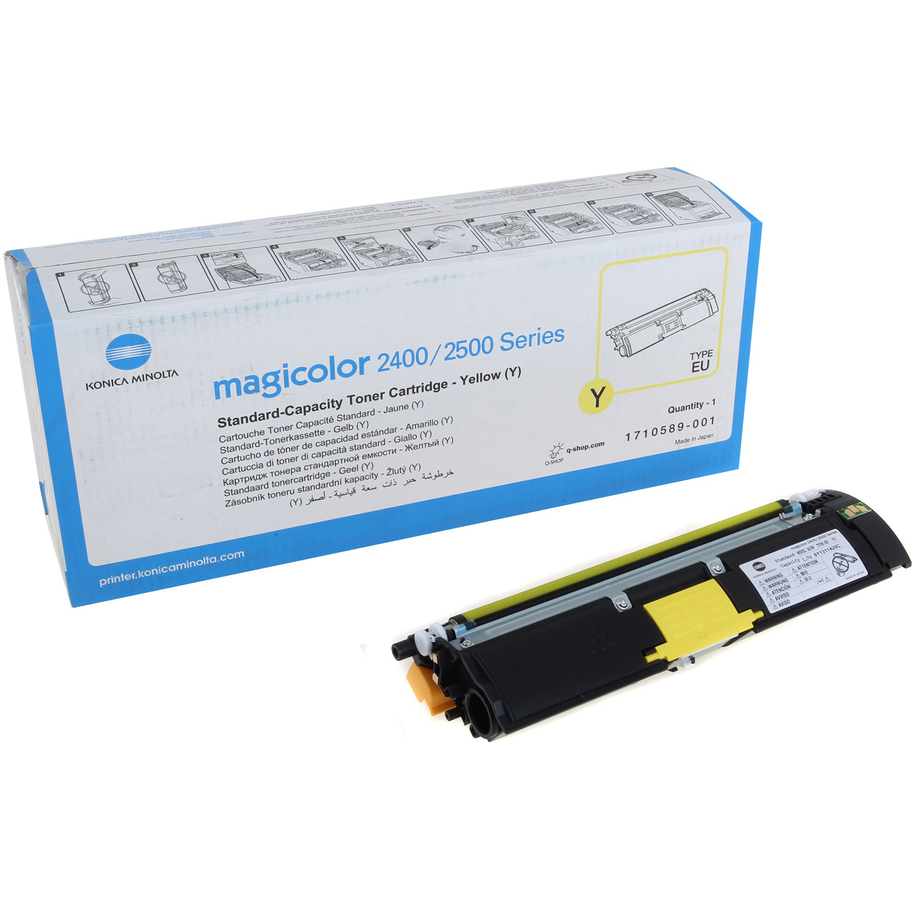 KONICA/MINOLTA Toner gelb f. MC2400 (1.500 Seiten) 1710589-001