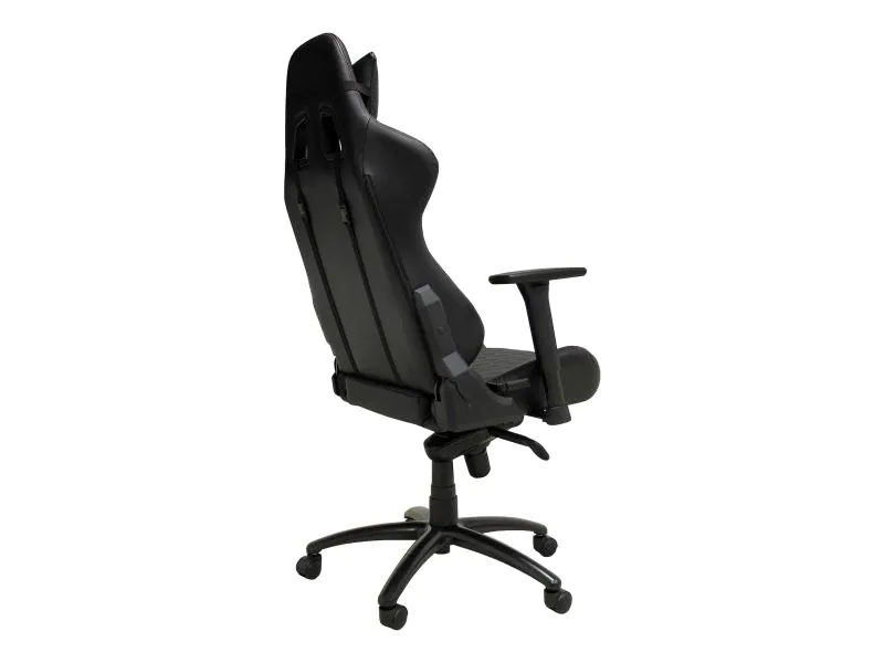 LC-Power Gaming Chair LC-GC-3 Schwarz, Höhenverstellbar, Farbe: Schwarz, Material: PU-Leder, Belastbarkeit: 150 kg