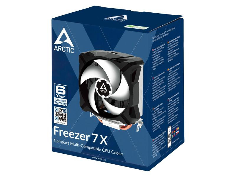 Arctic Cooling CPU-Kühler Freezer 7 X, Kühlungstyp: Aktiv, Prozessorsockel: AM3+, FM2+, AM4, LGA 1150, FM2, LGA 1200, LGA 1155, LGA 1151, FM1, AM3, LGA 775