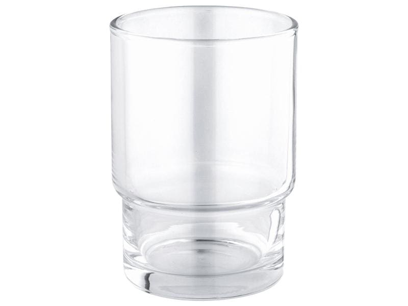 GROHE Zahnbürstenhalter Essentials Transparent, Detailfarbe: Transparent, Detailmaterial: Glas, Grundmaterial: Glas