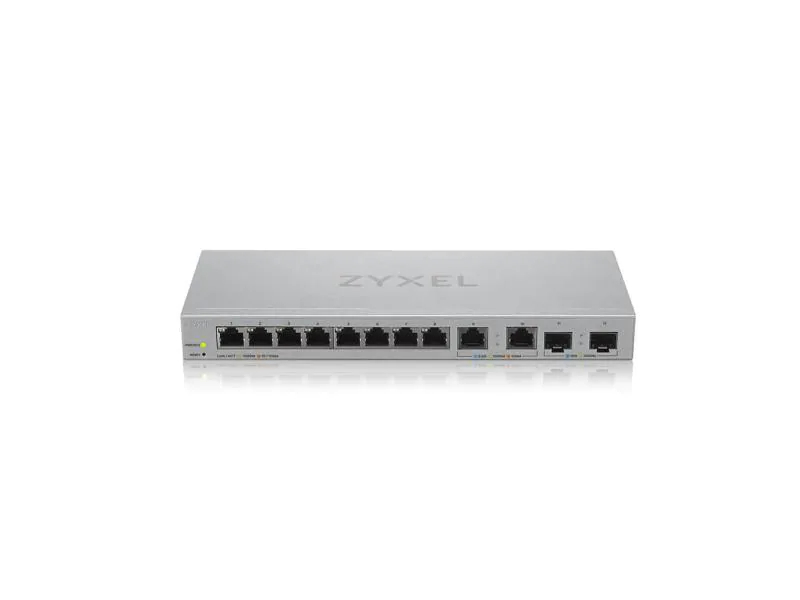 Zyxel Switch XGS1210-12 12 Port, Abmessungen: 250 mm (B) x 27 mm (H) x 104 mm (T), Anzahl Combo Ports: 0, Anzahl Netzteile vorinstalliert: 1 ×, Anzahl PoE Ports: 0 ×, Anzahl VLAN: 0 ×, Anzahl nutzbarer Ports: 12