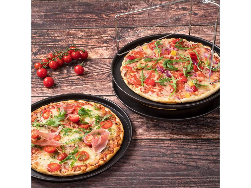 Zenker Pizzablech Special – Countries Ø 29 cm, 4-teilig