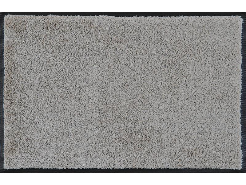 wash+dry Fussmatte Hellgrau, 60 cm x 90 cm, Breite: 60 cm, Länge: 90 cm, Motiv: -, Material: Polyamid, Nitril, Farbe: Hellgrau
