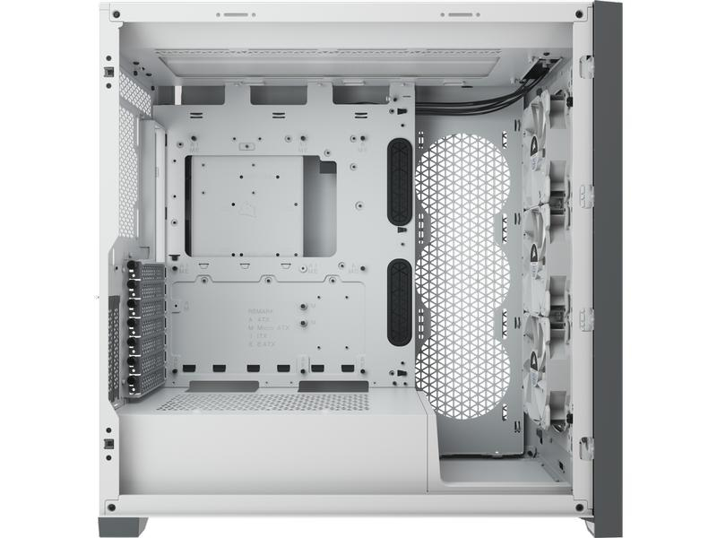 iCUE 5000X RGB Tempered Glass Mid-Tower Smart Case, White