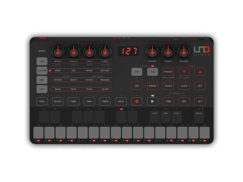 IK Multimedia Synthesizer UNO Synth, Tastatur Keys: 27, Gewichtung: Nicht gewichtet