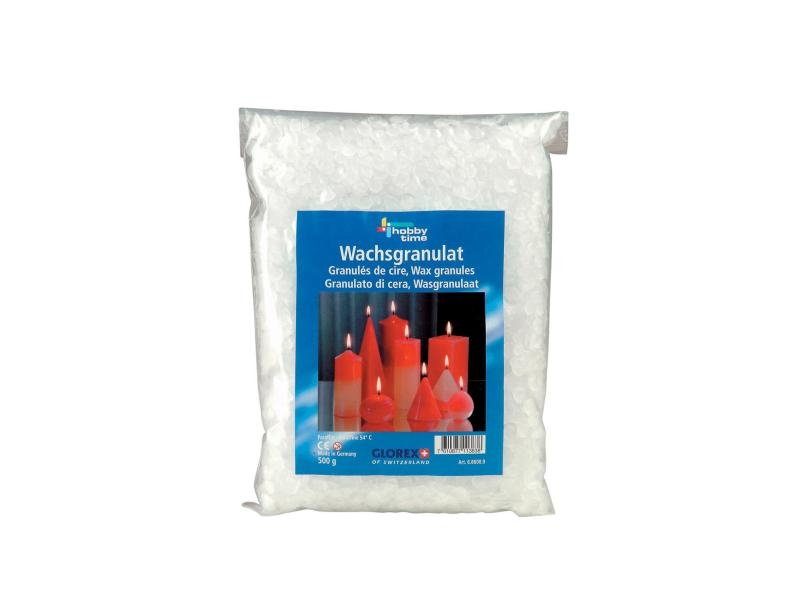 Glorex Wachs Granulat, 500 g, Packungsgrösse: 500 g, Farbe: Weiss, Produkttyp: Wachsgranulat