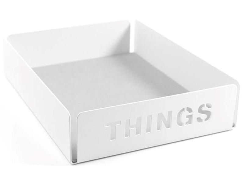 Trendform Ablagekorb THINGS Weiss, 1 Stück, Anzahl Schubladen: 1, Farbe: Weiss, Material: Metall, Verpackungseinheit: 1 Stück