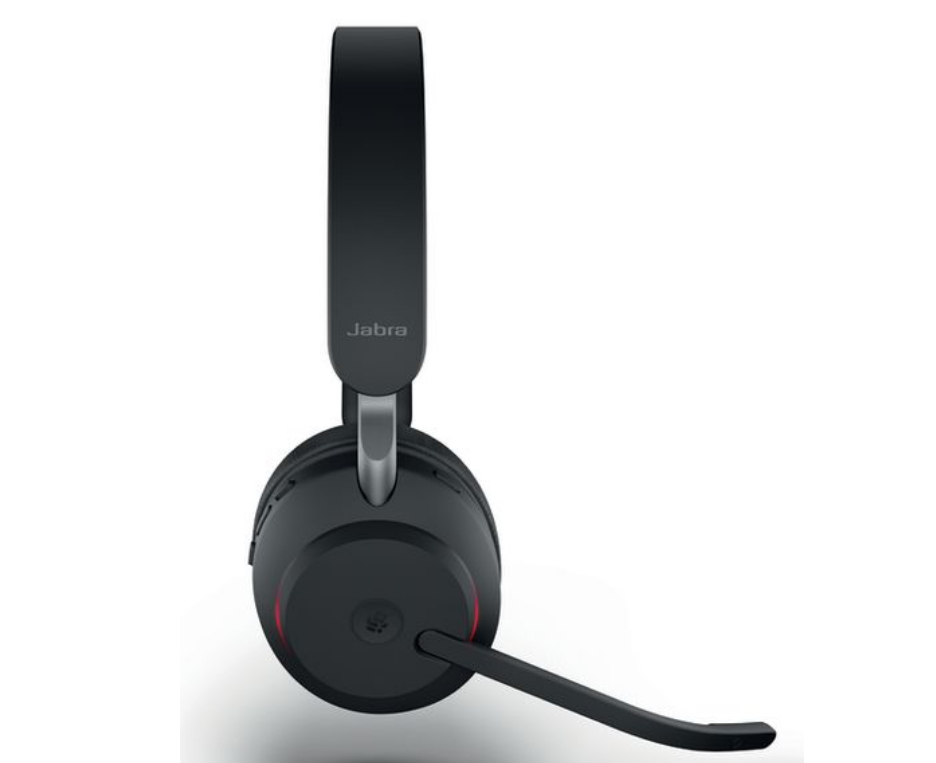 Jabra Headset Evolve2 65 Duo MS Schwarz, USB-A, Ladestation, Ausstattung Mikrofon: Noise Cancelling, Trageweise: Duo, Skype for Business, Verbindung zum Endgerät: Bluetooth; USB, Tragestil: Überkopfbügel, Trageform: On-Ear, Geeignet für: Büro; Home O