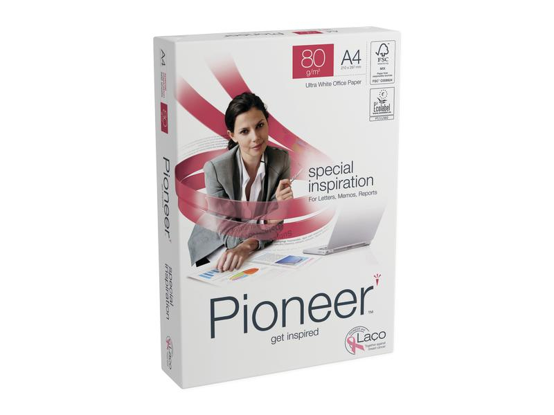 Pioneer Kopierpapier Preprint A4, Hochweiss, 250 g/m²,200 Blatt, Geeignet für Drucker: Laser, Inkjet, Grammatur: 250 g/m², Papiertyp: Kopierpapier, Materialeigenschaften: FSC®-zertifiziert, Holzfrei, Verpackungseinheit: 200 Stück, Papierformat: A4