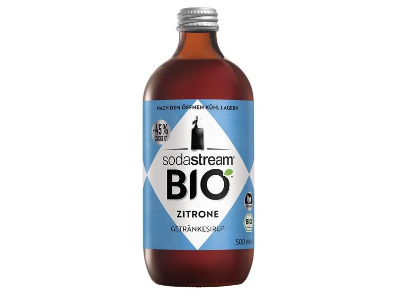 Sodastream Bio-Sirup Zitrone 500 ml, Volumen: 500 ml, Geschmacksrichtung: Zitrone, Verpackungseinheit: 1 Stück