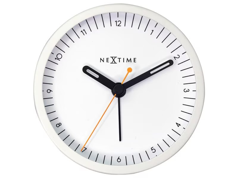 NeXtime Klassischer Wecker Small Weiss