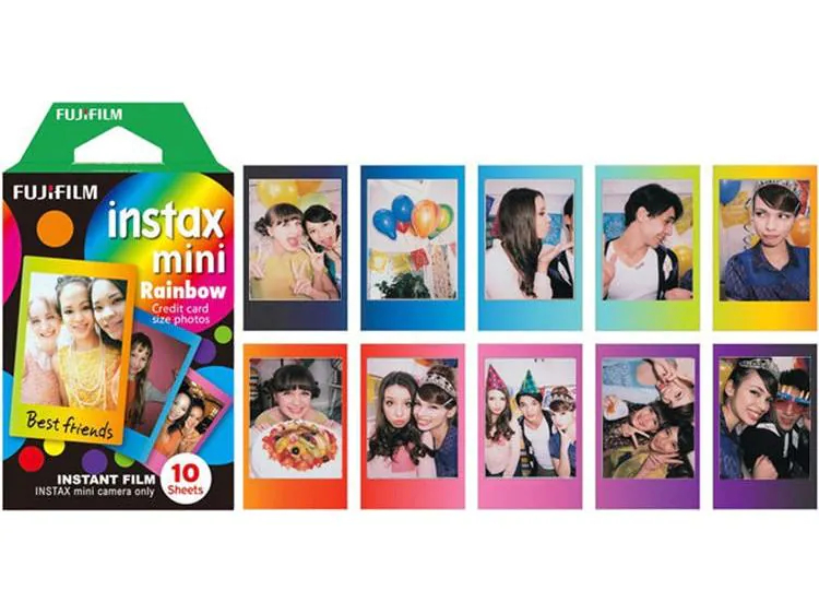 Fujifilm Sofortbildfilm Instax Mini Rainbow 10 Blatt, Zubehörtyp: Sofortbildfilm