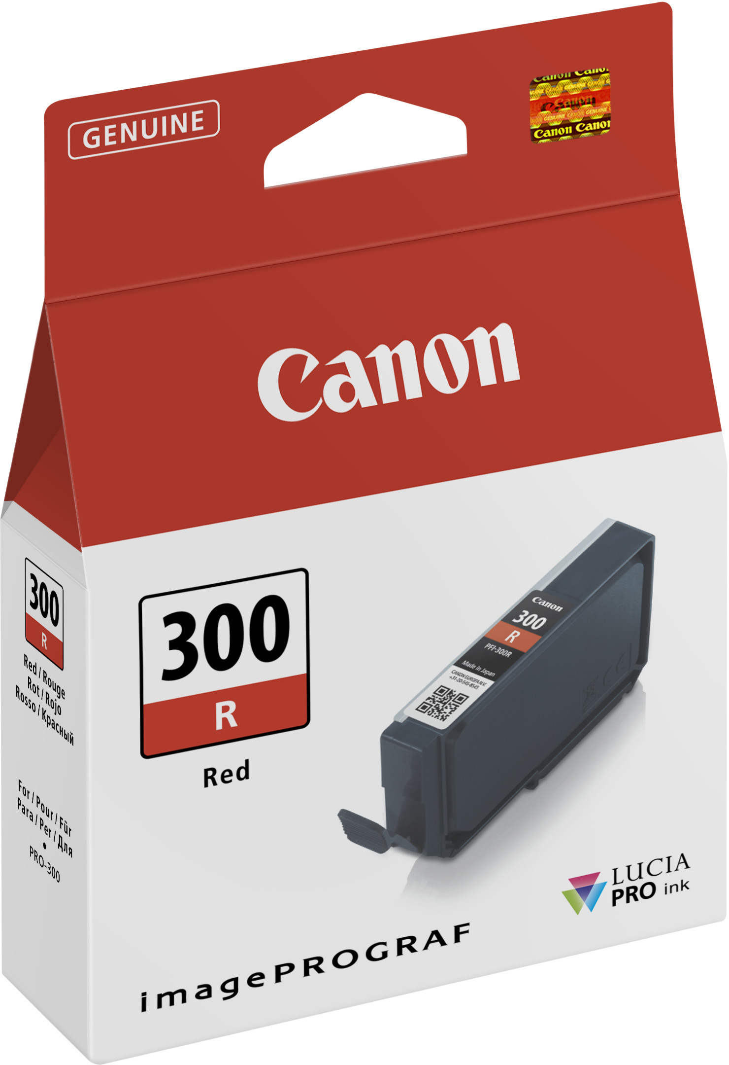 CANON Tintenpatrone rot PFI-300R iPF PRO-300 14.4ml