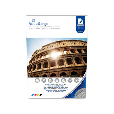 MediaRange Fotopapier 210x297mm weiß matt 100 Blatt 140g