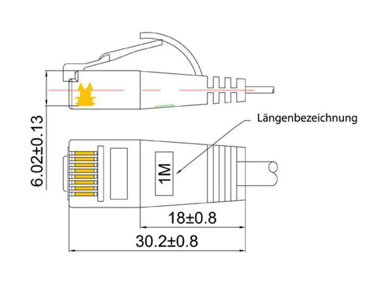 Wirewin Slimpatchkabel Cat 6, UTP, 0.25 m, Schwarz, Farbe: Schwarz, Form: Flach, Zusatzfunktionen: Mit Klinkenschutz, Längenaufdruck auf Stecker, Länge: 0.25 m, Anschlüsse LAN: RJ45 - RJ45, Produkttyp: Slimpatchkabel