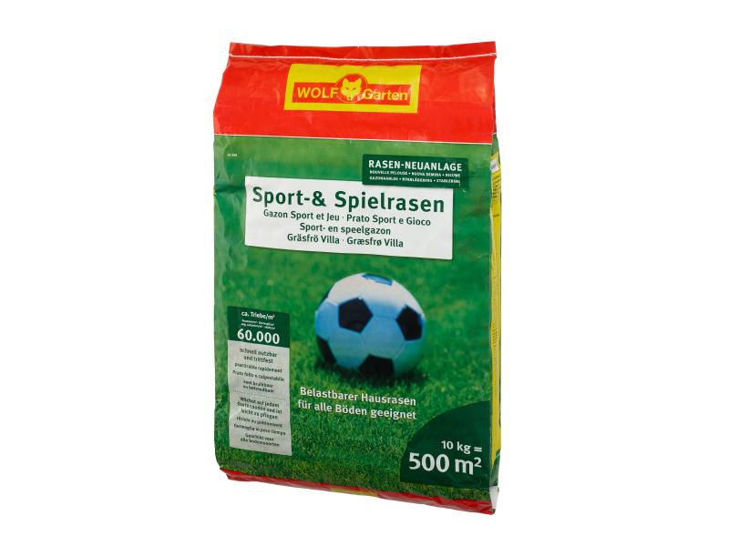 Wolf-Garten Sport- und Spiel-Rasen LG 500 500m2, Rasenart: Sport- und Spiel-Rasen