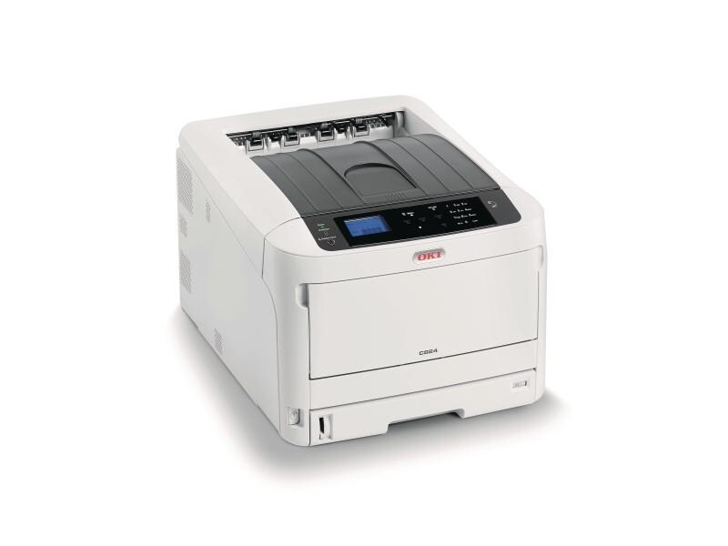 OKI C824dn, Farblaser Drucker, A3, 26 Seiten pro Minute, Drucken, Duplex