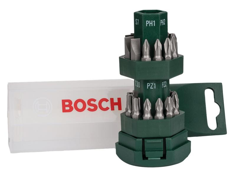 Bosch Bit-Set «Big-Bit», 25-teilig, Set: Ja, Bit-Typ: Philips, Torx, Pozidriv, Sechskant, Grösse: Diverse