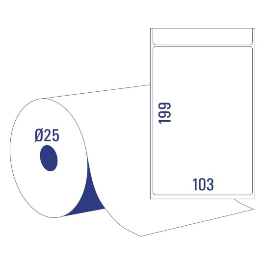 AVERY Zweckform Etiketten für Thermodirektdrucker, weiß