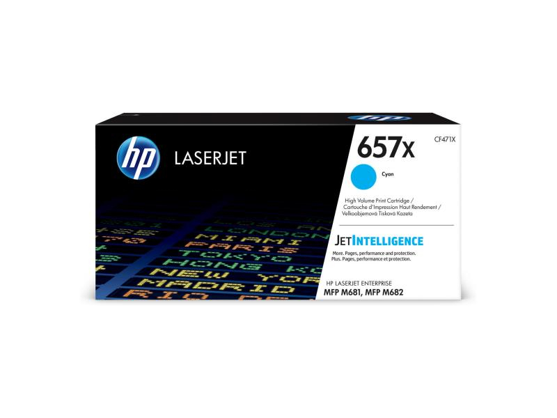 HP Toner-Modul 657X cyan CF471X CLJ Enterprise M681 23'000 S.