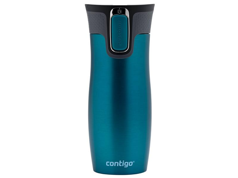 Contigo Thermobecher West Loop 470 ml, Türkis, Material: BPA-Frei, Griffe: Nein, Fassungsvermögen: 470 ml, Farbe: Türkis