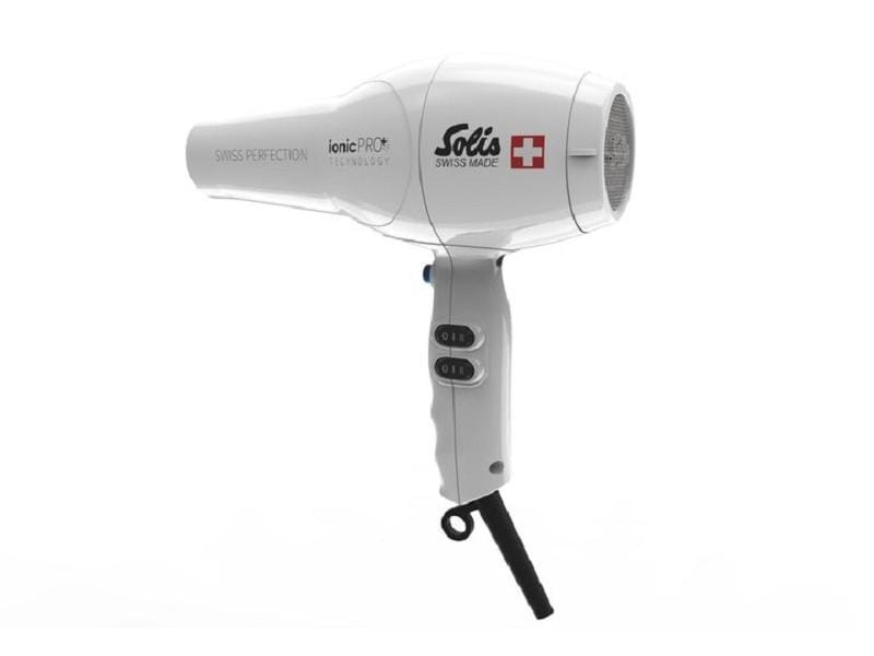 Solis Profihaartrockner Swiss Perfection 360° ionicPRO Weiss, Typ: Trockner, Diffusor: Nein, Klappbarer Griff: Nein, Spannungsanpassung: Nein, Detailfarbe: Weiss, Ionentechnologie: Ja