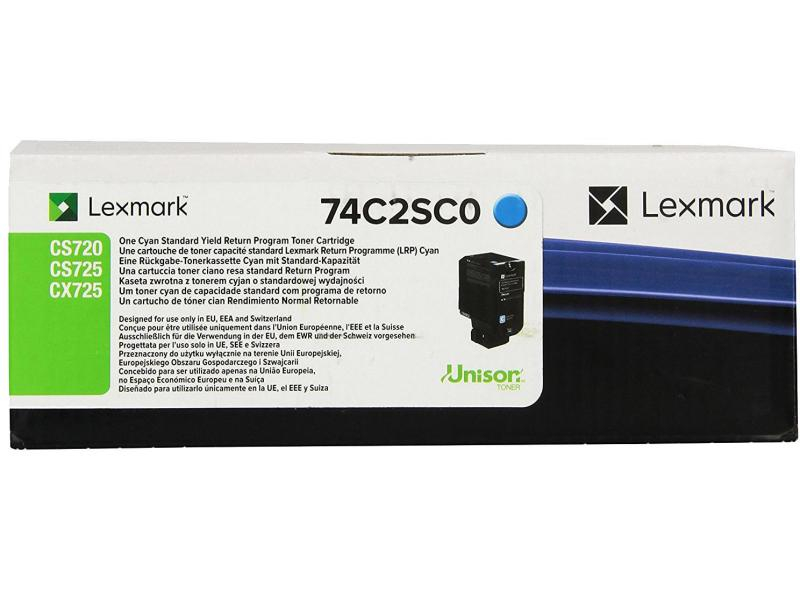 LEXMARK Toner-Modul return cyan 74C2SCO CS720/725/CX725 7000 Seiten