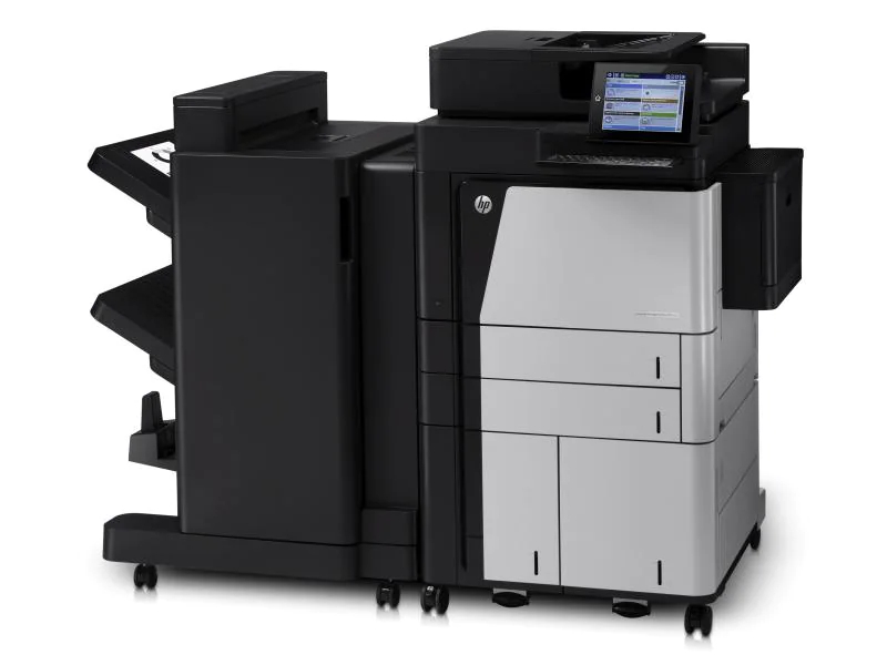 Hewlett-Packard HP MFP FLOW M830Z, Schwarzweiss Laser Drucker, A3, 56 Seiten pro Minute, Drucken, Scannen, Kopieren, Fax, Duplex