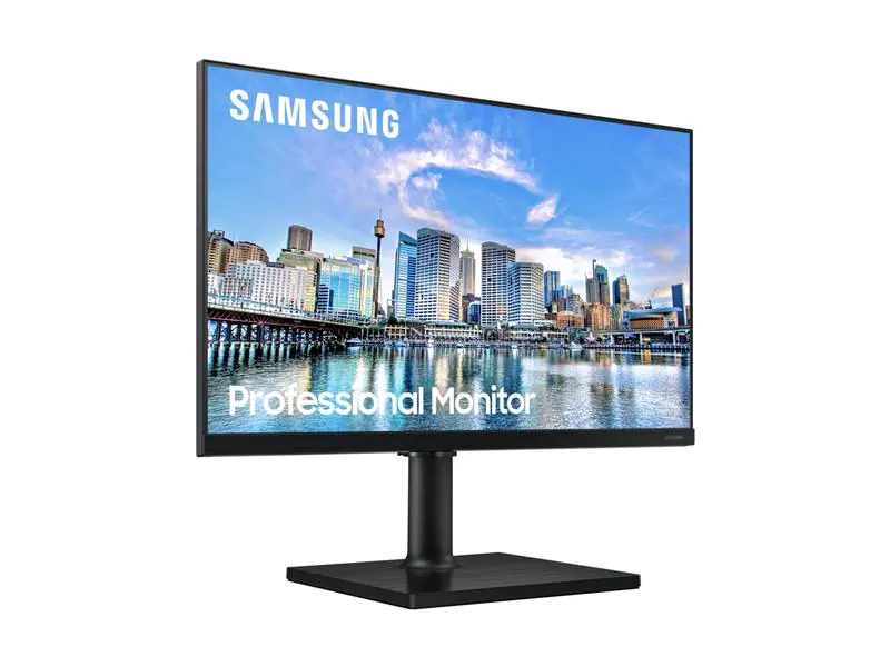 Samsung Monitor LF27T450FQRXEN, Bildschirmdiagonale: 27 ", Auflösung: 1920 x 1080 (Full HD), Anschlüsse: DisplayPort, HDMI, Anwendungsbereich: Business, Ergonomie: Schwenkbar, Pivot-Funktion, Höhenverstellbar, Neigbar, Curved: Nein