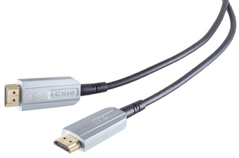 shiverpeaks BASIC-S AOC-HDMI Kabel, 4K, schwarz/silber, 10 m