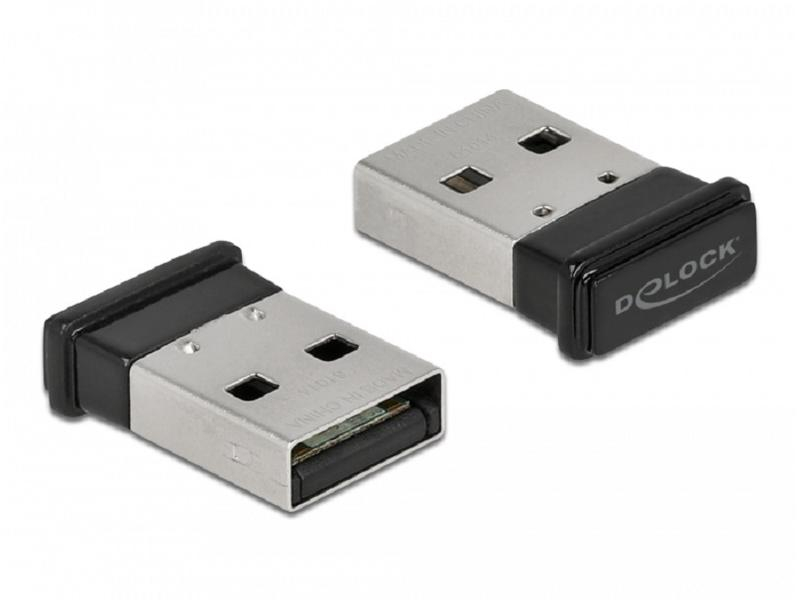 Delock USB-Bluetooth-Adapter 61014 61012 USB 1.1 - Bluetooth 5.0, WLAN: Nein, Schnittstelle Hardware: USB, Bluetooth-Version: 5.0