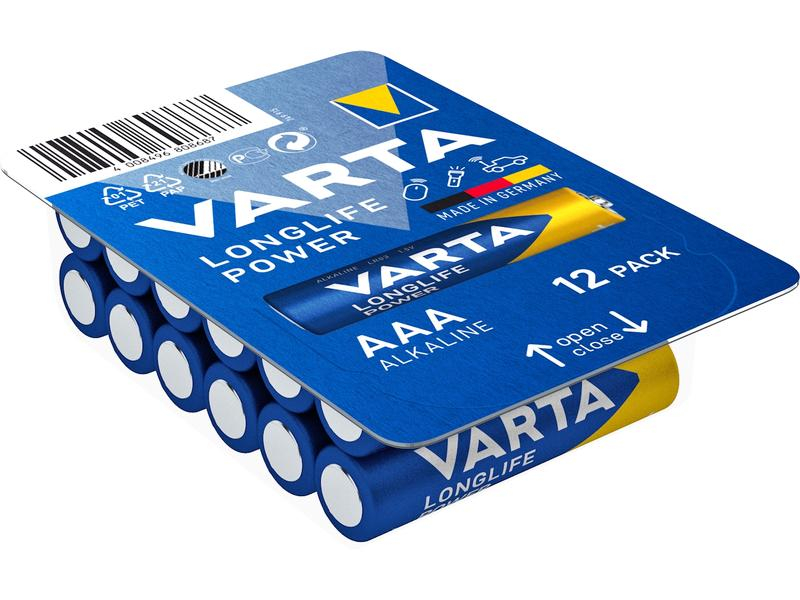 Varta Batterie AAA Longlife Power 12 Stück