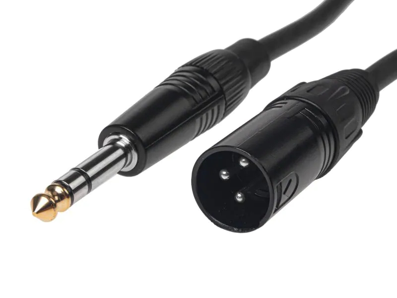 Bemero XLR-Kabel XLRm - 6.3 Klinken Kabel 10 m symmetrisch, Länge: 10 m, Audioanschluss Seite A: XLR 3 Pole, male, Audioanschluss Seite B: Klinke 6,3mm, male, Audiokanäle: Mono, Steckerfarbe: Schwarz, Farbe: Schwarz