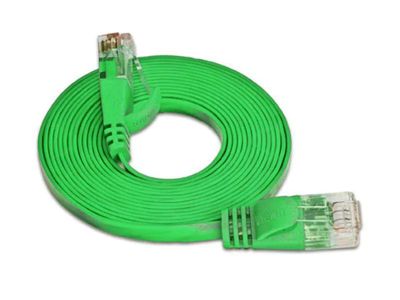 Wirewin Slimpatchkabel Cat 6, UTP, 0.15 m, Grün, Farbe: Grün, Form: Flach, Zusatzfunktionen: Mit Klinkenschutz, Längenaufdruck auf Stecker, Länge: 0.15 m, Anschlüsse LAN: RJ45 - RJ45, Produkttyp: Slimpatchkabel