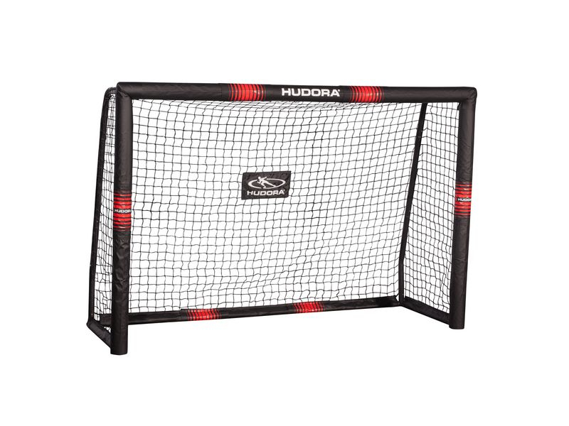 Hudora Fussballtor Pro Tect 180 Breite: 180 cm, Farbe: Schwarz, Rot, Höhe: 120 cm