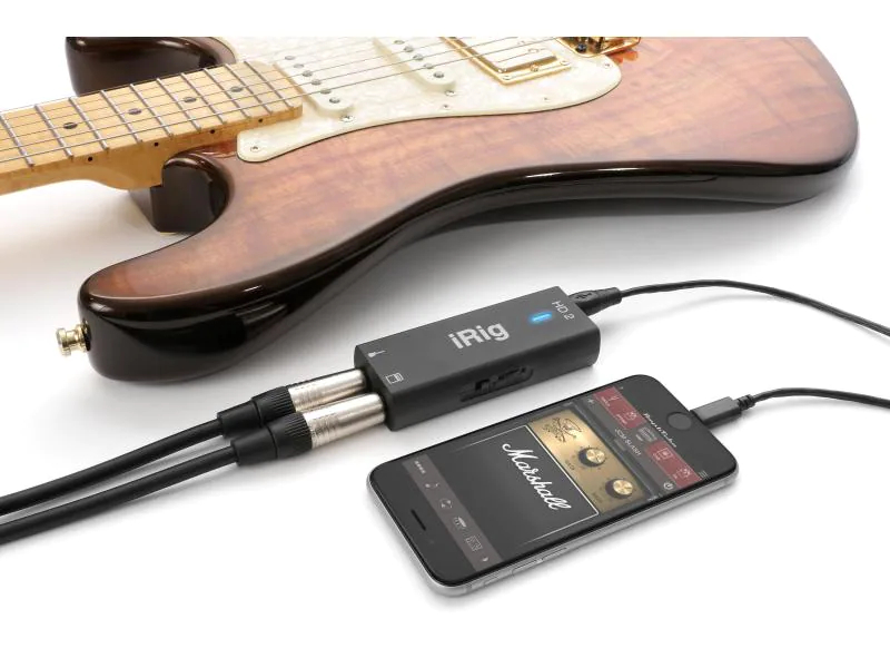 IK Multimedia Audio Interface iRig HD 2, Mic-/Linekanäle: 1, Abtastrate: 96 kHz, Samplingtiefe: 24 bit