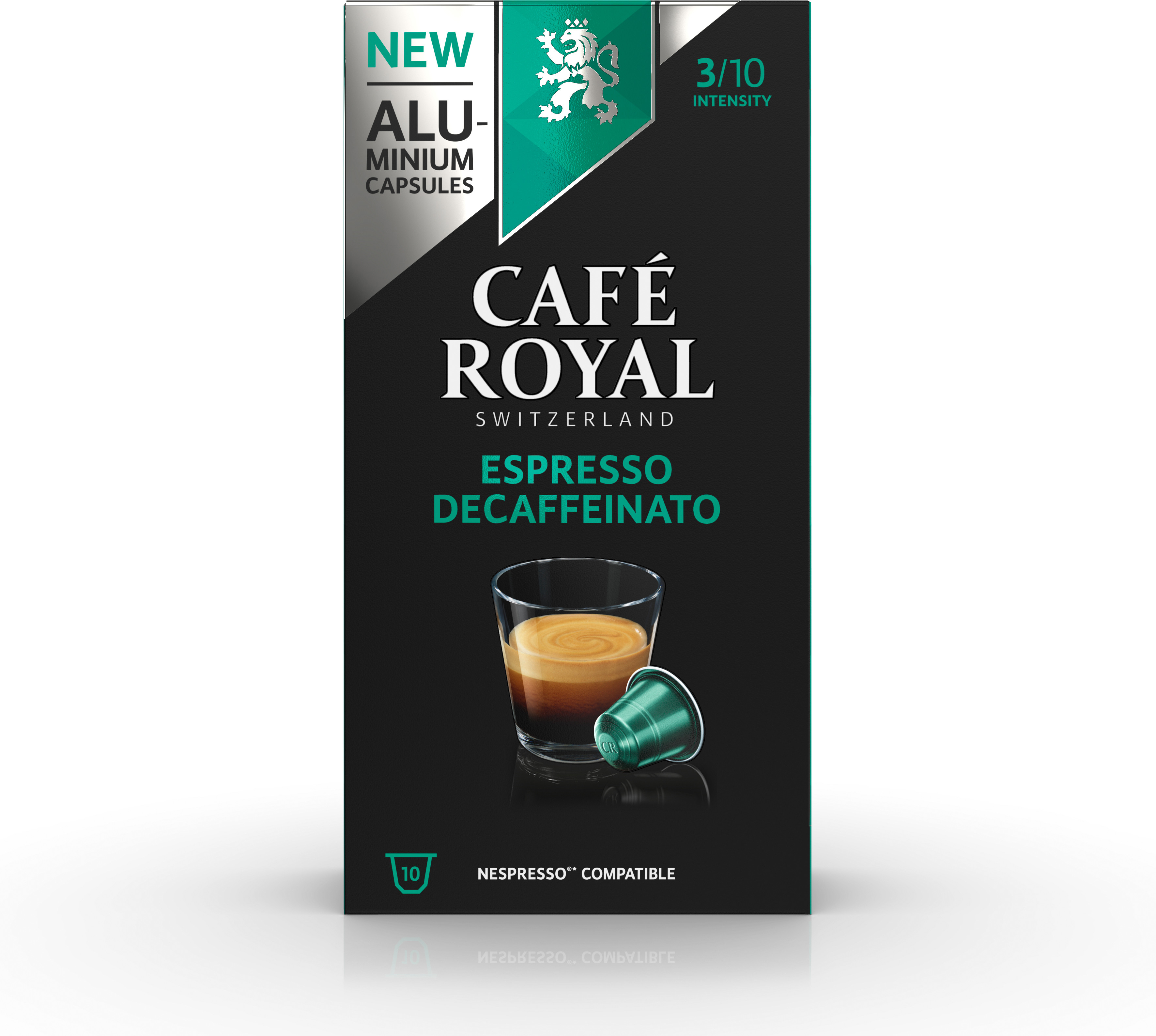 CAFE ROYAL Kaffeekapseln Alu 2001772 Decaffeinato Espresso 10 Stück