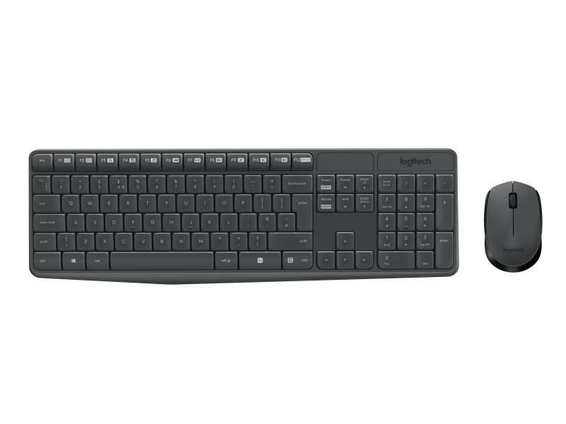 Logitech Wireless Tastatur-Maus-Set MK235 CH-Layout