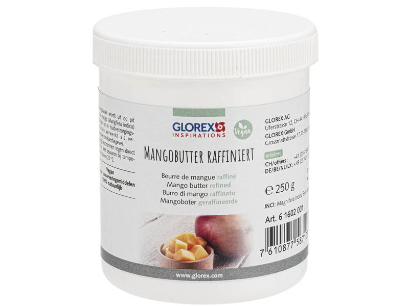 Glorex Naturkosmetik Mangobutter raffiniert 250 g, Detailfarbe: Keine Angabe, Vegane Kosmetik: Ja, Kosmetik Typ: Naturkosmetik