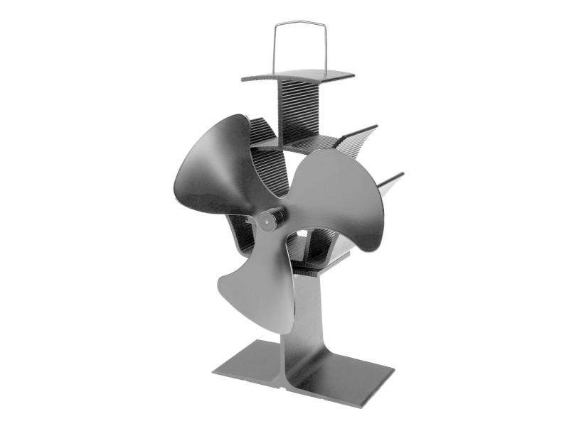Eurom Kaminventilator Kamin Vento 3, Breite: 14 cm, Gewicht: 0.5 kg, Höhe: 22 cm, Tiefe: 8.5 cm, Aussenanwendung: Nein, Kamin Typ: Ventilator