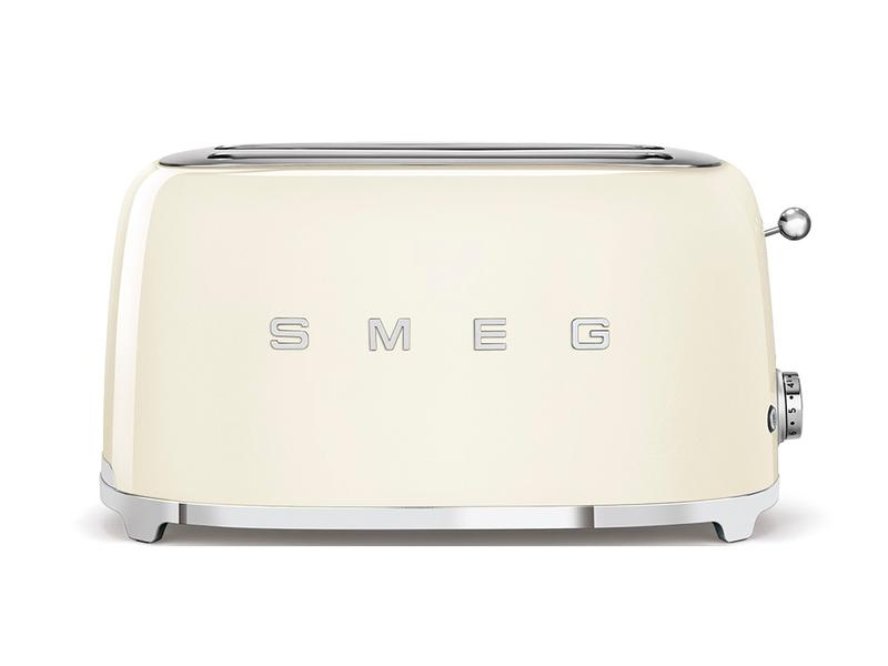 SMEG Toaster 50's Style TSF02CREU Crème, Detailfarbe: Crème, Toaster Ausstattung: Aufwärmfunktion, Bagelfunktion, Rutschfeste Füsse, Krümel-Auffangschale, Kabelwickelfach, Auftaufunktion, Röstgradwahl, Toaster Kategorie: Langschlitz Toaster, Toastsc