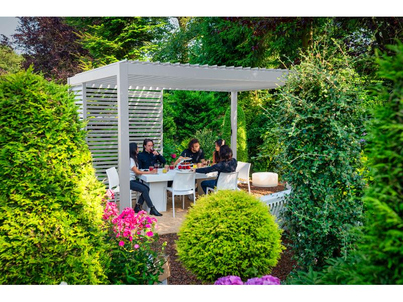 Creative Living Alu-Pergola, Weiss, 400 x 300 x 250 cm