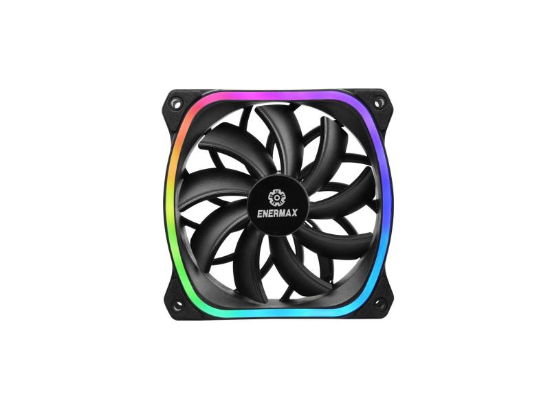 Enermax Gehäuselüfter SquA RGB Single, Beleuchtung, Lüfterdimension: 120 mm, Schnittstellen: 4-Pin (PWM), Betriebsspannung: 12 V