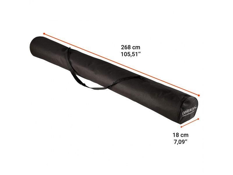 Celexon Softcase 244cm für Stativ Leinwand, schwarz, Material: Nylon