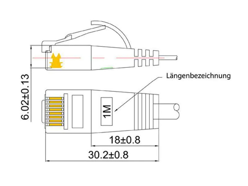 Wirewin Slimpatchkabel Cat 6, UTP, 15 m, Orange, Farbe: Orange, Form: Flach, Zusatzfunktionen: Mit Klinkenschutz, Längenaufdruck auf Stecker, Länge: 15 m, Anschlüsse LAN: RJ45 - RJ45, Produkttyp: Slimpatchkabel